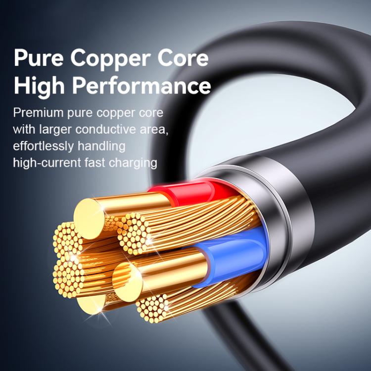 Cable de datos de carga rápida USAMS SJ781 U94 USB-C / Tipo-C a 8 pines PD30W, 1m