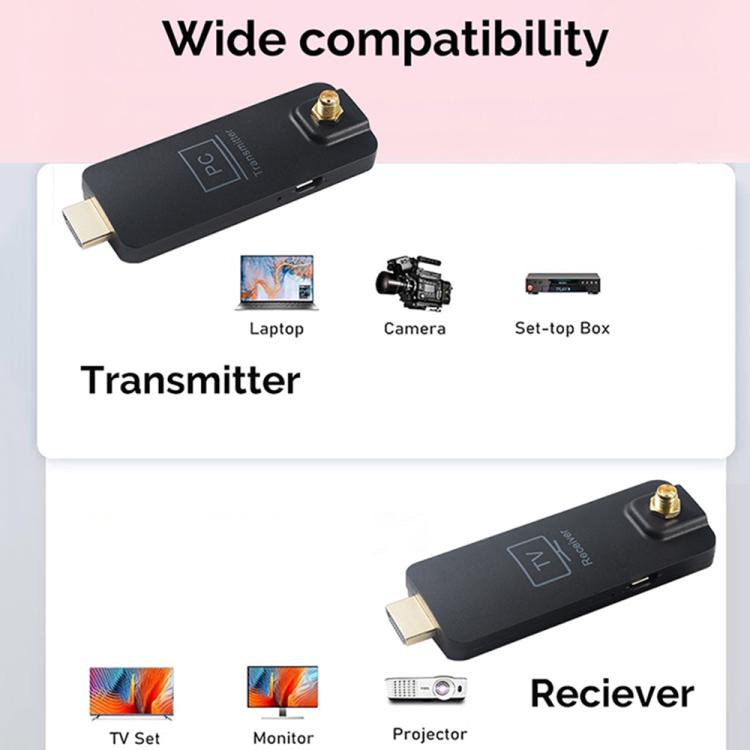 Conjunto de transmisor y receptor inalámbrico para duplicación de pantalla 5G Measy AM18052T