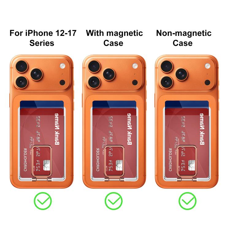 Ranura magnética trasera para tarjetas XDcase con soporte para iPhone / Galaxy y más