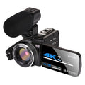 Cámara de vídeo digital 4K con zoom de 5600 píxeles, With Microphone