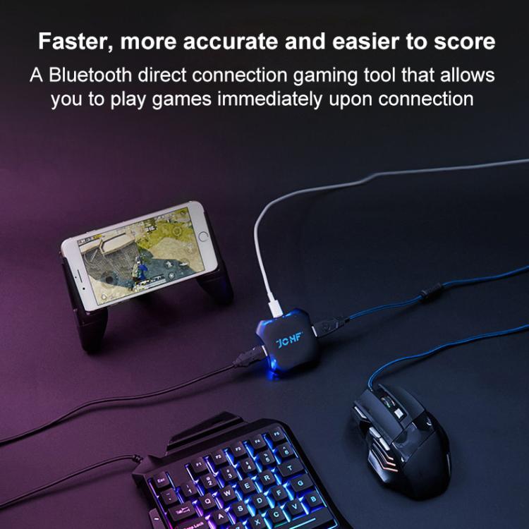 Convertidor de teclado y ratón para juegos JCHF, Single Adapter Base, 3 in 1 Adapter Keyboard Mouse Kit, 5 in 1 Adapter Keyboard Mouse Pad Holder Kit