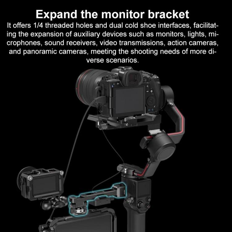 Soporte para cardán SmallRig para DJI RS3 mini, Sling Handle, Arca-Swiss Mount Plate, Extended Vertical Arm