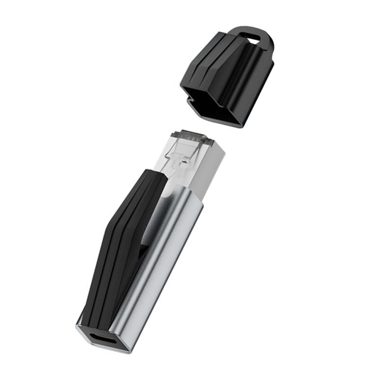 Adaptador RJ45 a USB-C/Tipo-C de 1000 Mbps con tapa para llavero