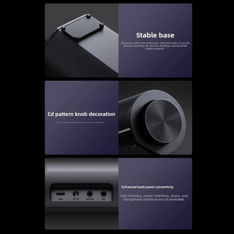 Barra de sonido estéreo de escritorio Xiaomi Redmi 2 Pro con luz RGB, original.