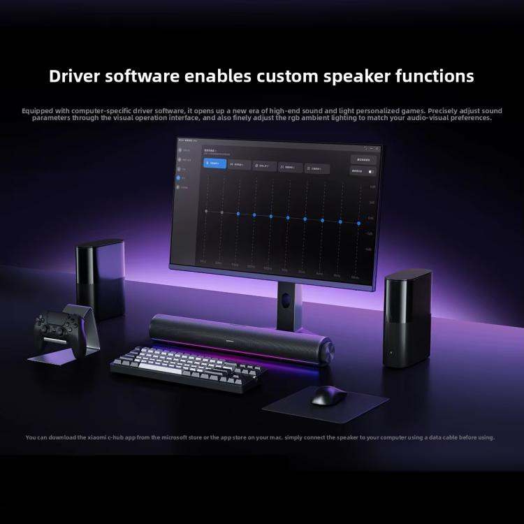 Barra de sonido estéreo de escritorio Xiaomi Redmi 2 Pro con luz RGB, original.