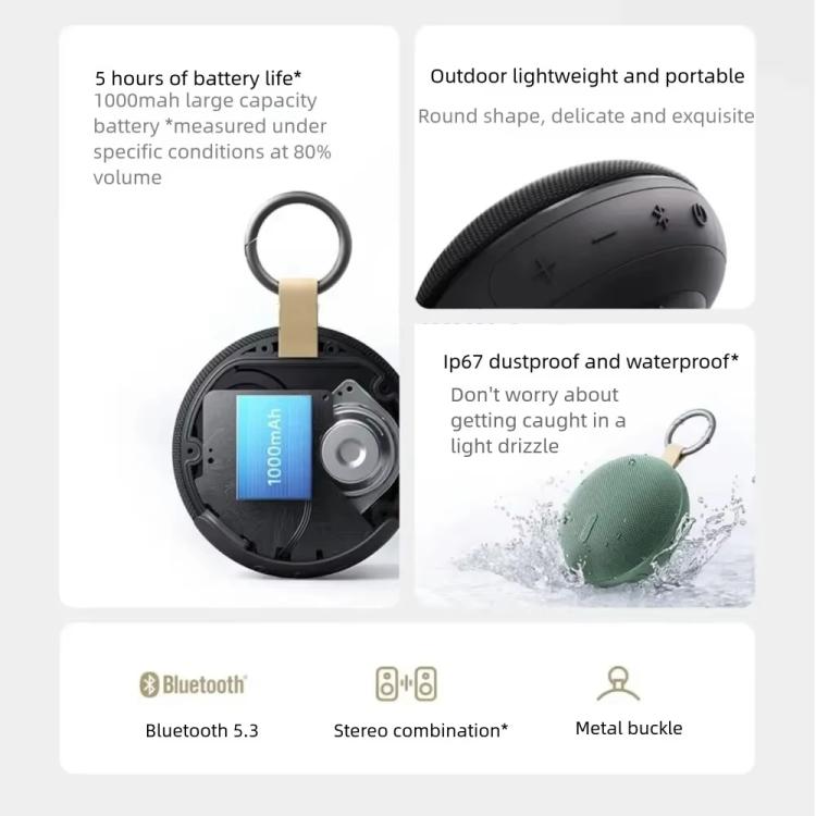 Altavoz Bluetooth Xiaomi Redmi 2 original para exteriores, resistente al agua IP67.
