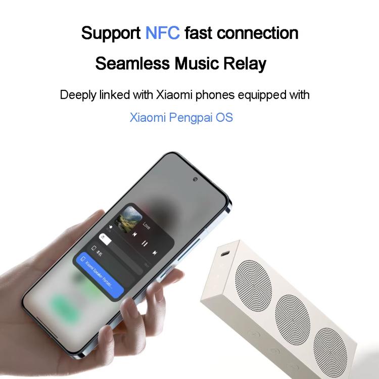 Altavoz Bluetooth portátil Xiaomi original, resistente al agua IP66, para escritorio.