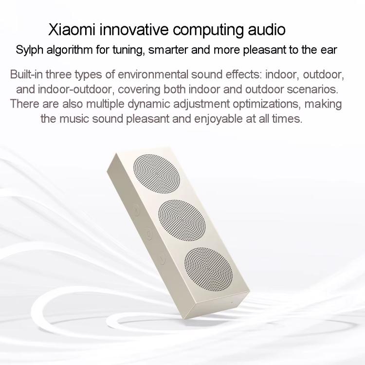 Altavoz Bluetooth portátil Xiaomi original, resistente al agua IP66, para escritorio.