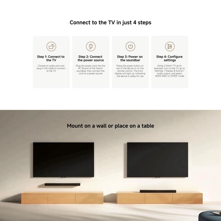 Barra de sonido Xiaomi 2.0 original para TV y PC con soporte NFC., US Plug