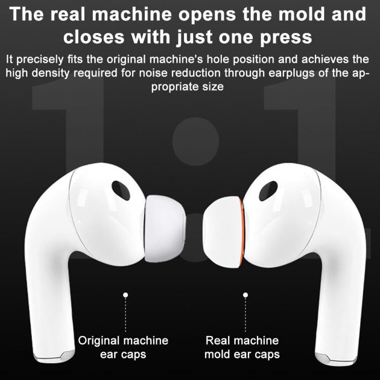 XDcase 4 pares de almohadillas de silicona de repuesto para auriculares, tamaños XS/S/M/L, 4 Pairs XS/S/M/L Size(White Orange)