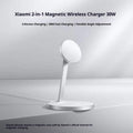 Cargador inalámbrico magnético 2 en 1 original Xiaomi de 30 W para teléfonos móviles y auriculares.