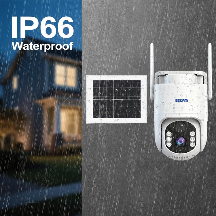 Sistema de cámara de seguridad inalámbrica ESCAM QFS71 4G 3MP IP66 con panel solar, European Version, American Version