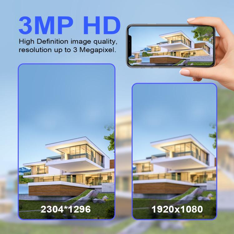 Sistema de cámara de seguridad inalámbrica ESCAM QFS71 4G 3MP IP66 con panel solar, European Version, American Version
