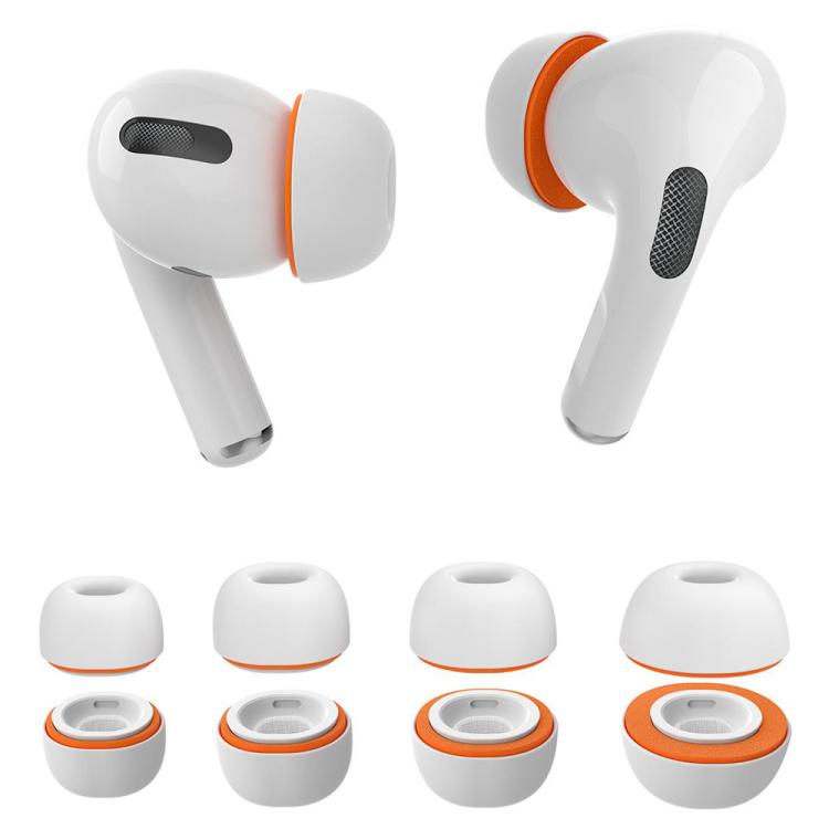 XDcase 4 pares de almohadillas de silicona de repuesto para auriculares, tamaños XS/S/M/L, 4 Pairs XS/S/M/L Size