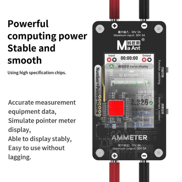 Amperímetro de curva con puntero numérico inteligente MaAnt DL-02, MaAnt DL-02