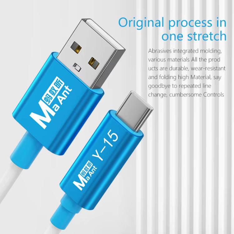 Cable de carga y transferencia de datos USB a Tipo C MaAnt Y-15 para iPhone/iPad, MaAnt Y-15