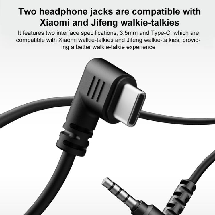 Auricular con conector USB-C dedicado para walkie-talkie Xiaomi Youpin H2, H2