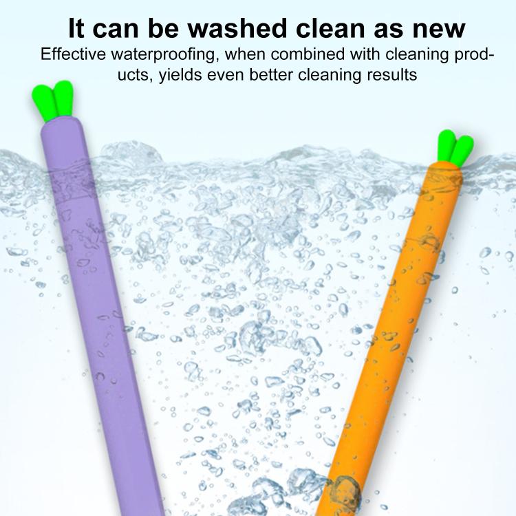 Funda de silicona antideslizante para lápiz óptico con diseño de zanahorias de XDcase, For Apple Pencil Pro / 2