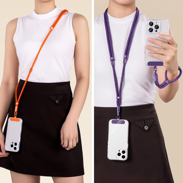 Correa desmontable 3 en 1 para teléfono XDcase para usar cruzada, en el cuello o en la muñeca, con cordón antipérdida y pestaña.