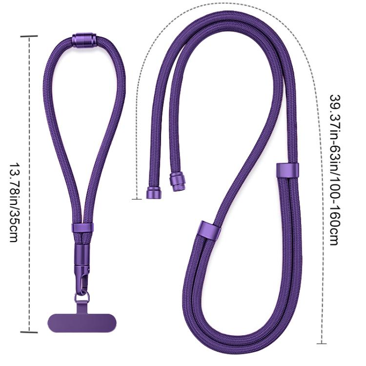 Correa desmontable 3 en 1 para teléfono XDcase para usar cruzada, en el cuello o en la muñeca, con cordón antipérdida y pestaña.
