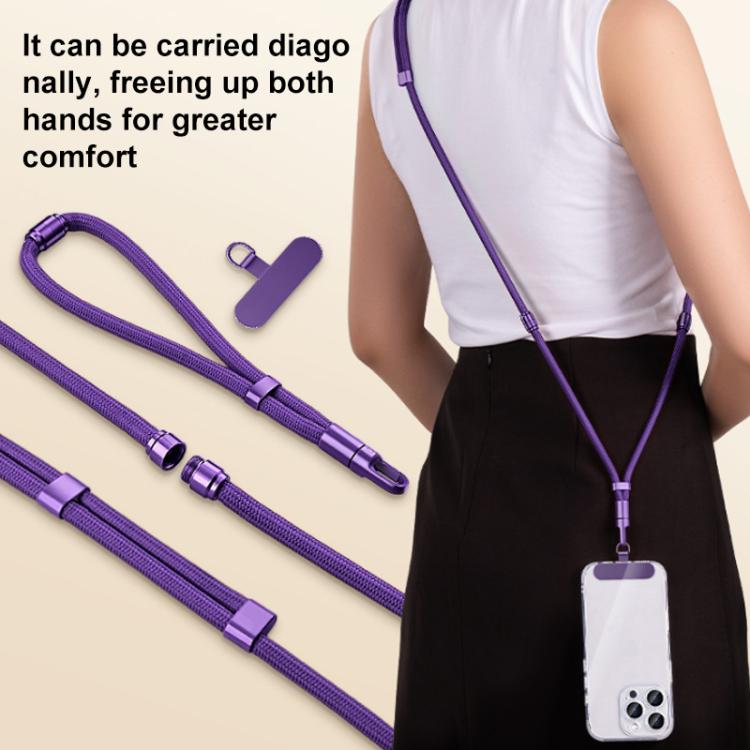 Correa desmontable 3 en 1 para teléfono XDcase para usar cruzada, en el cuello o en la muñeca, con cordón antipérdida y pestaña.