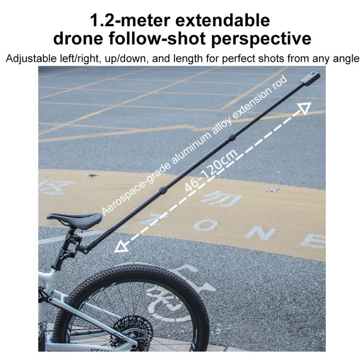 Abrazadera doble tipo cangrejo universal para manillar de bicicleta con cámara de acción, With Adapter & Screw, Single Clamp, With Extension Rod & Adapter & Screw, With Extension Rod