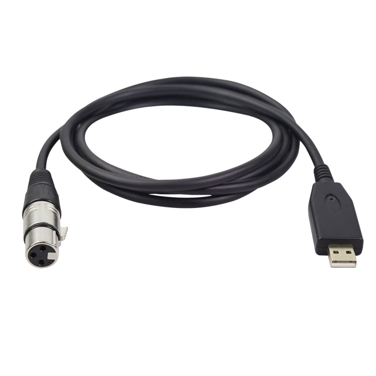 Cable de grabación de micrófono hembra US18 USB a XLR, 2m, 3m