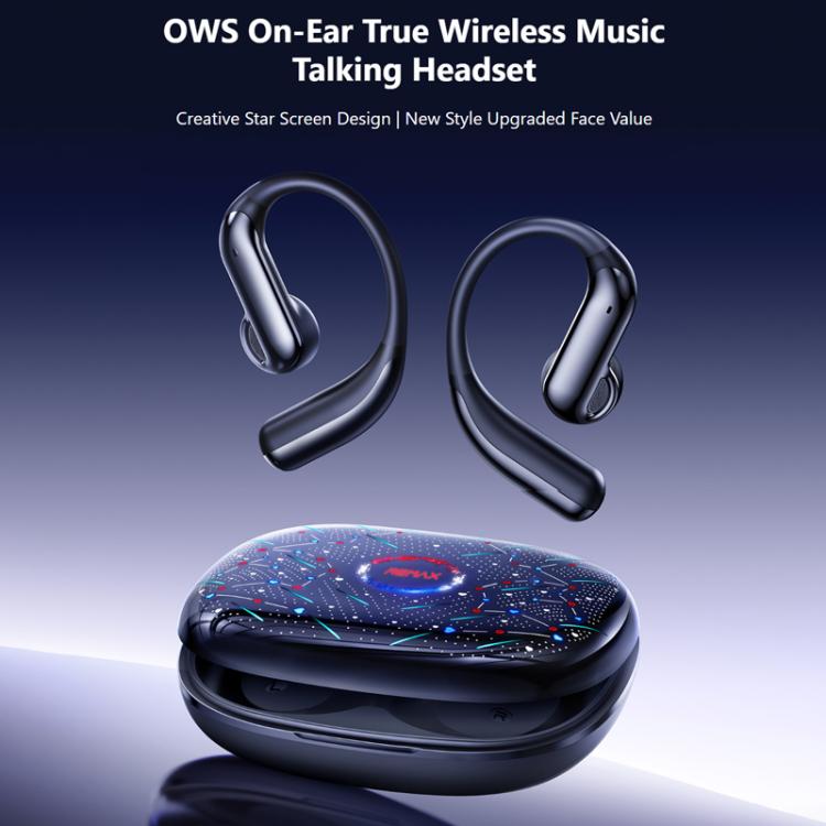 Auriculares inalámbricos Bluetooth de conducción ósea REMAX OWS-12 con gancho para la oreja, OWS-12