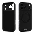 Funda magnética de silicona líquida ABEEL, agradable al tacto, con soporte., For iPhone 17 Pro Max, For iPhone 17 Pro, For iPhone 17, For iPhone 16 Pro Max, For iPhone 16 Pro, For iPhone 16