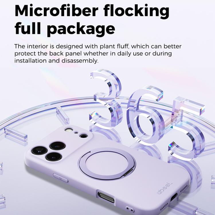 Funda magnética de silicona líquida ABEEL, agradable al tacto, con soporte., For iPhone 17 Pro Max, For iPhone 17 Pro, For iPhone 17, For iPhone 16 Pro Max, For iPhone 16 Pro, For iPhone 16