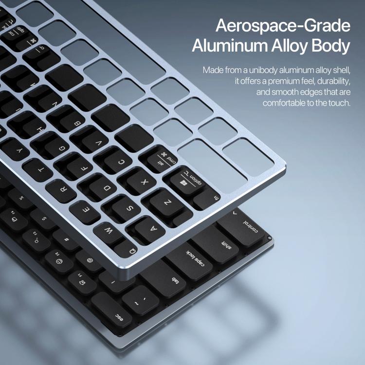 Teclado inalámbrico universal de aleación de aluminio de doble modo DUX DUCIS LK Pro Series con panel táctil digital, LK Pro Series