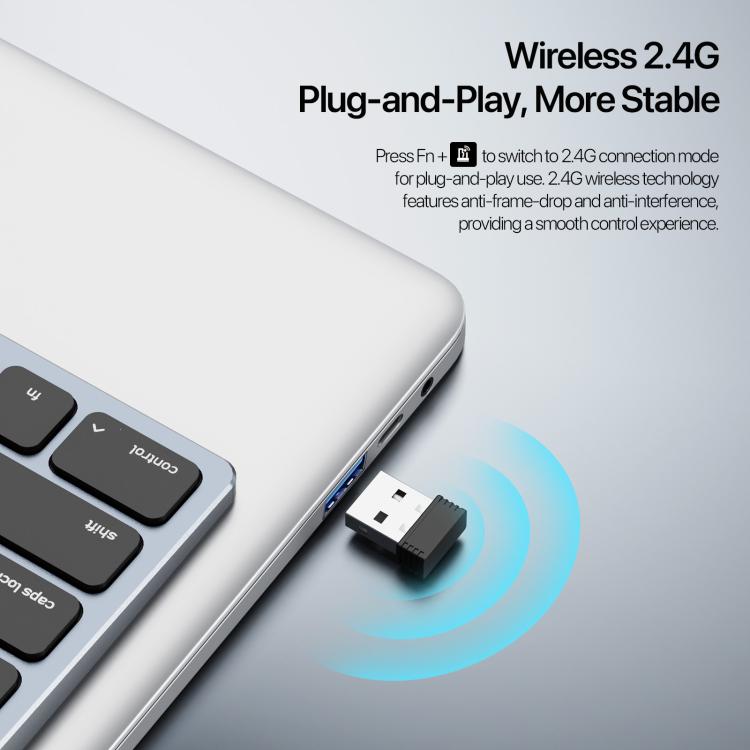 Teclado inalámbrico universal de aleación de aluminio de doble modo DUX DUCIS LK Pro Series con panel táctil digital, LK Pro Series