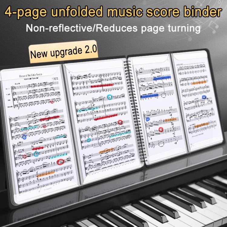 Carpeta extensible para partituras de piano, no reflectante., Black 40 Pages with Index Tabs & Pen, Blue 40 Pages with Index Tabs & Pen, Pink 40 Pages with Index Tabs & Pen, Black 60 Pages with Index Tabs & Pen, Blue 60 Pages with Index Tabs & Pen     ...