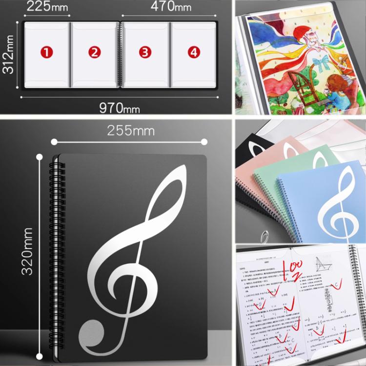 Carpeta extensible para partituras de piano, no reflectante., Black 40 Pages with Index Tabs & Pen, Blue 40 Pages with Index Tabs & Pen, Pink 40 Pages with Index Tabs & Pen, Black 60 Pages with Index Tabs & Pen, Blue 60 Pages with Index Tabs & Pen     ...