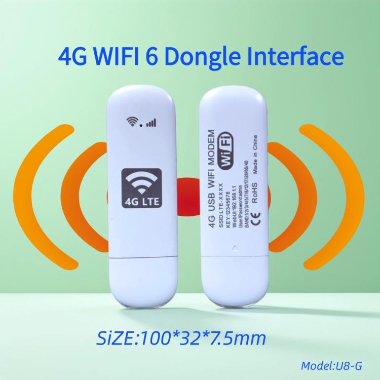 Router inalámbrico con tarjeta SIM U8-G 4G UFI WiFi6, US Version