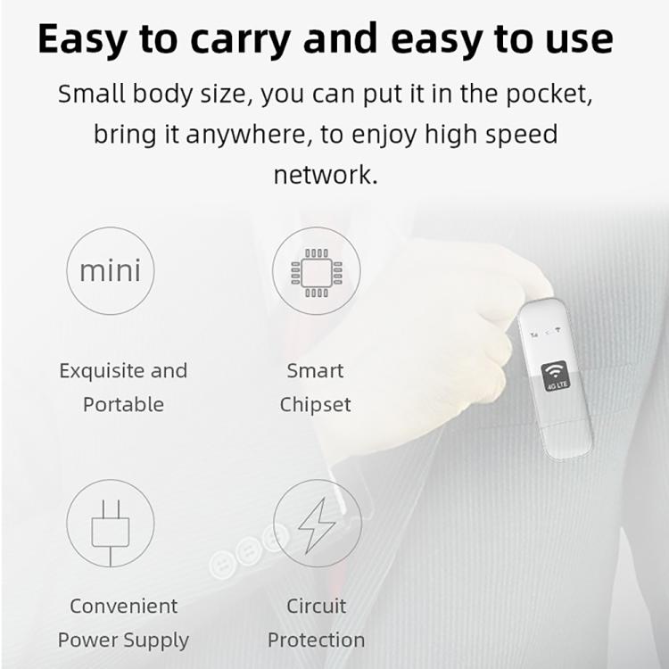 Router inalámbrico con tarjeta SIM U8-G 4G UFI WiFi6, US Version