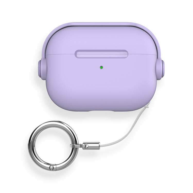 Estuche para auriculares XDcase Music Boy Macaron con hebilla de anillo, For AirPods Pro 3, For AirPods 4, For AirPods Pro 2 / 1