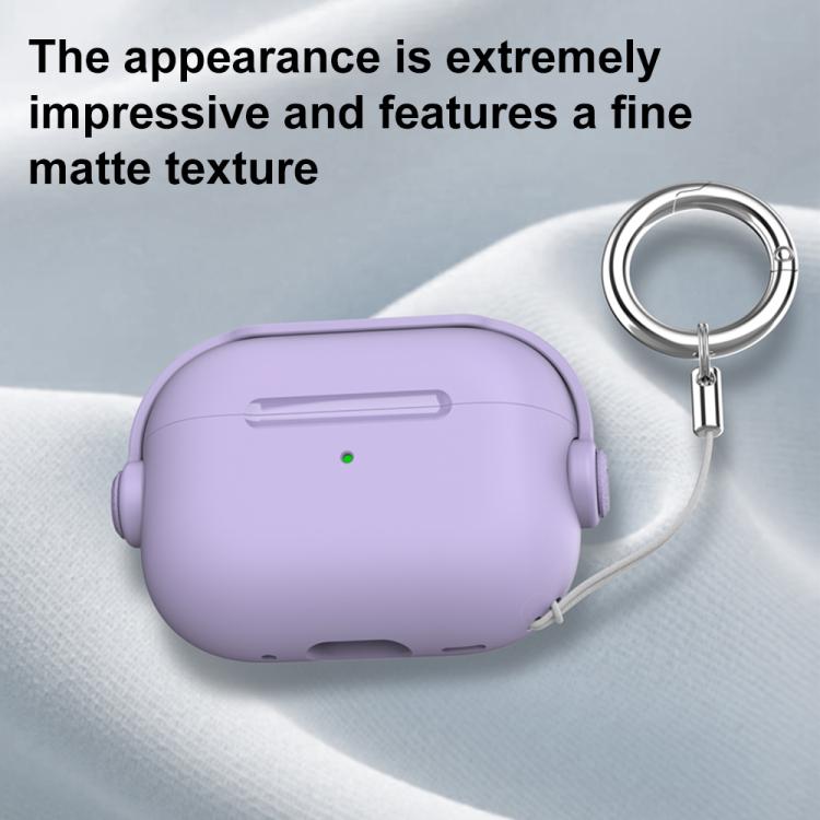 Estuche para auriculares XDcase Music Boy Macaron con hebilla de anillo, For AirPods Pro 3, For AirPods 4, For AirPods Pro 2 / 1