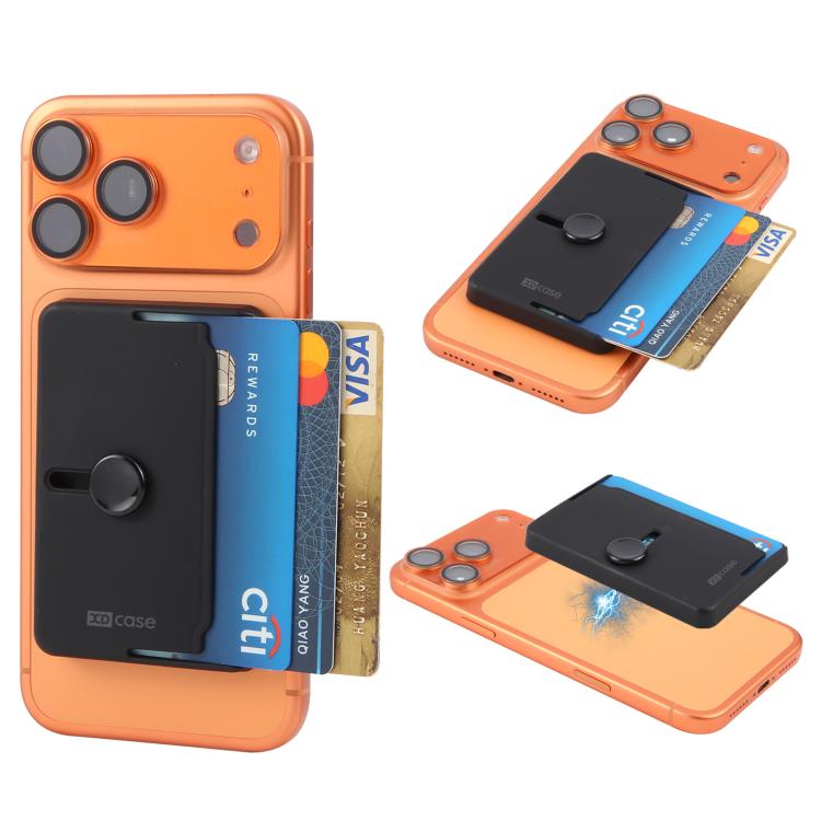 Soporte magnético de 3 tarjetas con botón lateral XDcase para iPhone/Galaxy y más