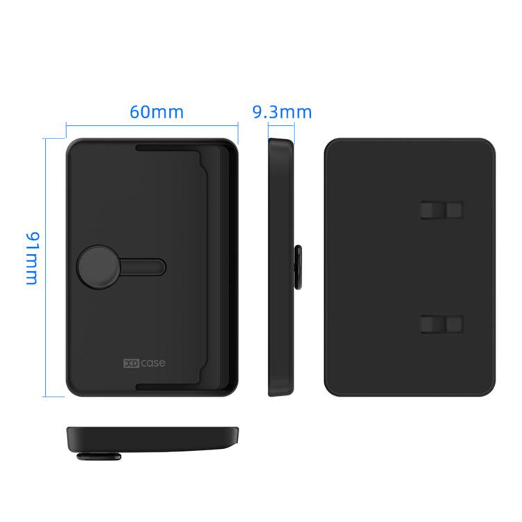 Soporte magnético de 3 tarjetas con botón lateral XDcase para iPhone/Galaxy y más
