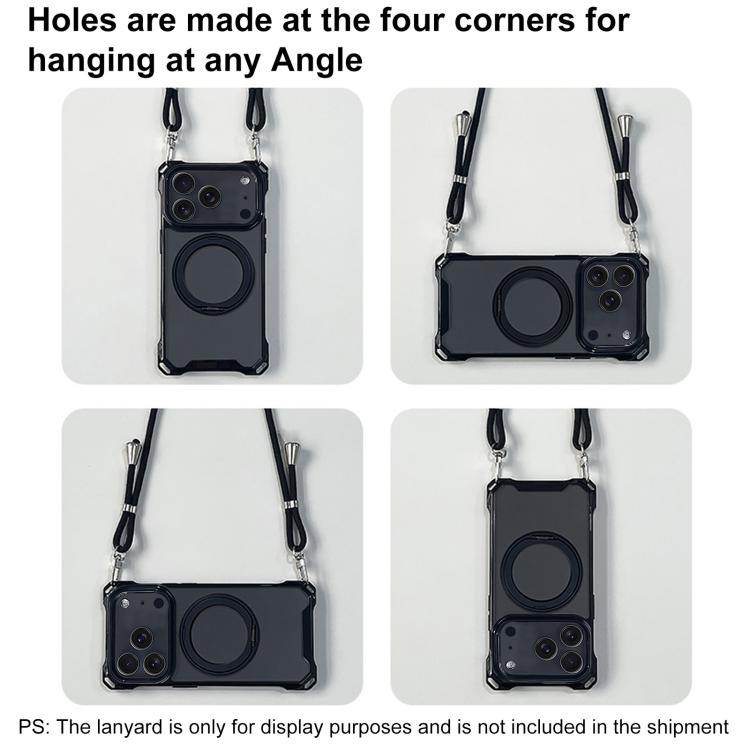 Funda magnética para teléfono XDcase Pivot Stand con cuatro orificios en las esquinas. Cordón no incluido., For iPhone 17 Pro Max, For iPhone 17 Pro, For iPhone 17, For iPhone Air