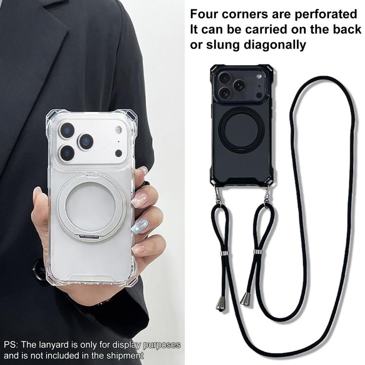 Funda magnética para teléfono XDcase Pivot Stand con cuatro orificios en las esquinas. Cordón no incluido., For iPhone 17 Pro Max, For iPhone 17 Pro, For iPhone 17, For iPhone Air