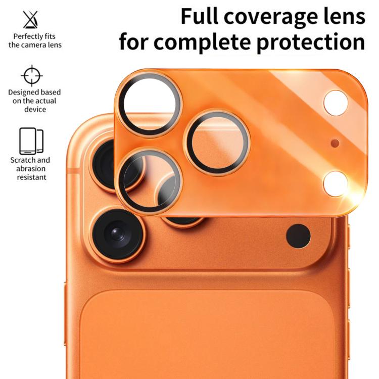 Protector de lente de cámara de acrílico translúcido esmerilado integrado XDcase (2 unidades), For iPhone 17 Pro Max, For iPhone 17 Pro