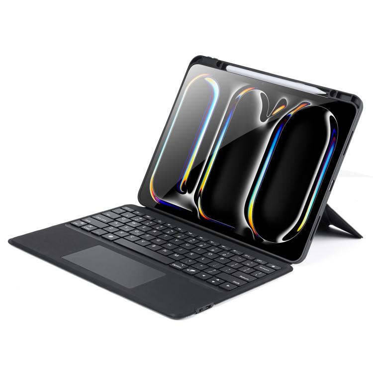 Funda para tablet de cuero vegano con teclado inalámbrico magnético retroiluminado DUX DUCIS Serie DK, For iPad Pro 13 2025 / 2024, For iPad Pro 11 2025 / 2024, For iPad 2025 / 2022, For iPad Air 11 2025 / 2024, For iPad Air 13 2025 / 2024             ...