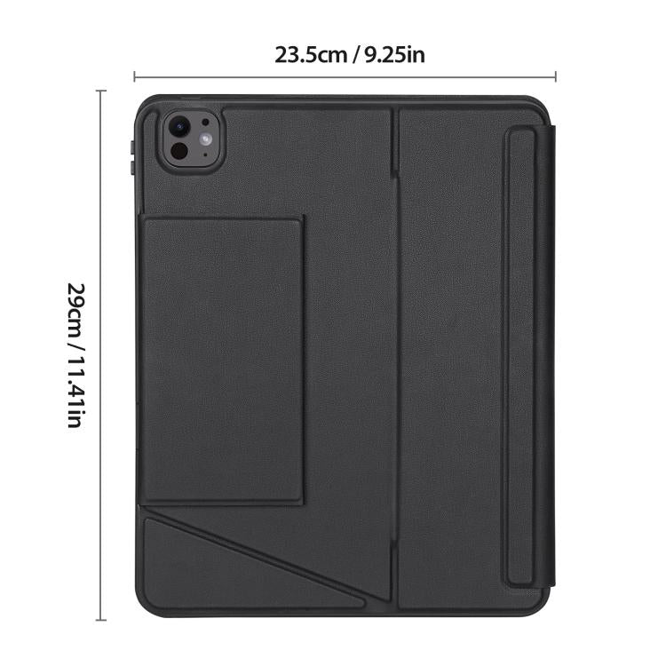 Funda para tablet de cuero vegano con teclado inalámbrico magnético retroiluminado DUX DUCIS Serie DK, For iPad Pro 13 2025 / 2024, For iPad Pro 11 2025 / 2024, For iPad 2025 / 2022, For iPad Air 11 2025 / 2024, For iPad Air 13 2025 / 2024             ...