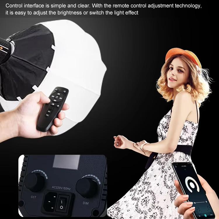 BOKELAI BK-300Bi 300W Luz LED de relleno para vídeo con doble temperatura de color (2700K-6500K) y control remoto., US Plug, EU Plug, UK Plug