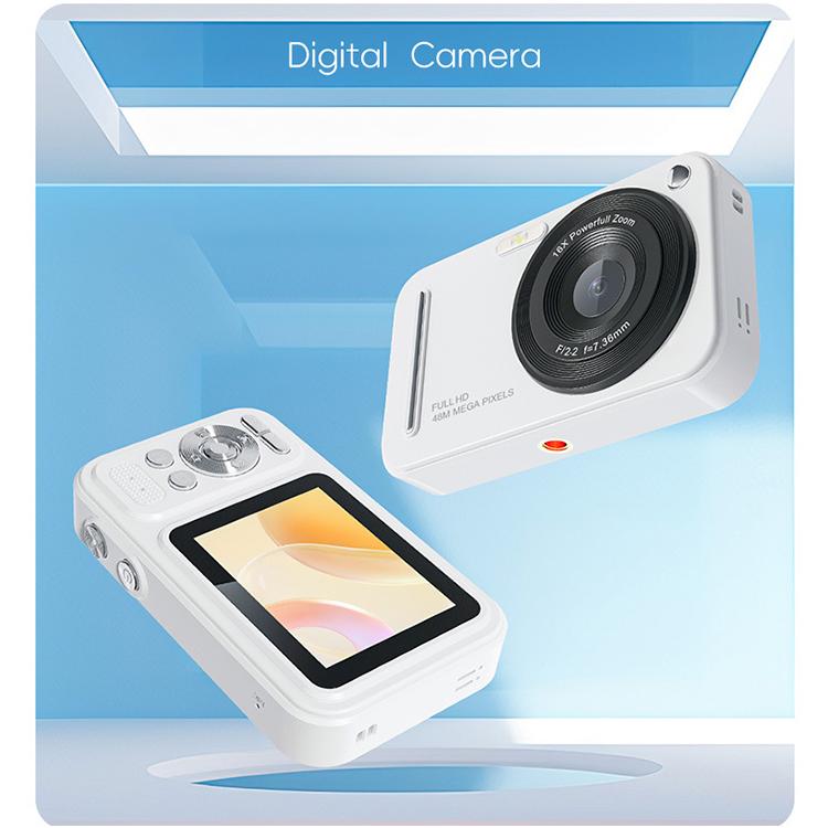 Cámara digital X5 de 48 MP con pantalla HD de 2,4 pulgadas y enfoque automático.