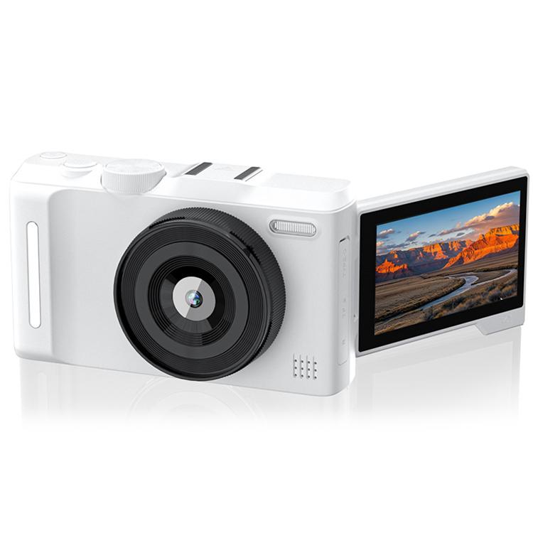 Cámara digital sin espejo DX9 de 48 MP, 4K, HD, con pantalla LCD abatible de 3 pulgadas y diseño retro, con sensor CCD.