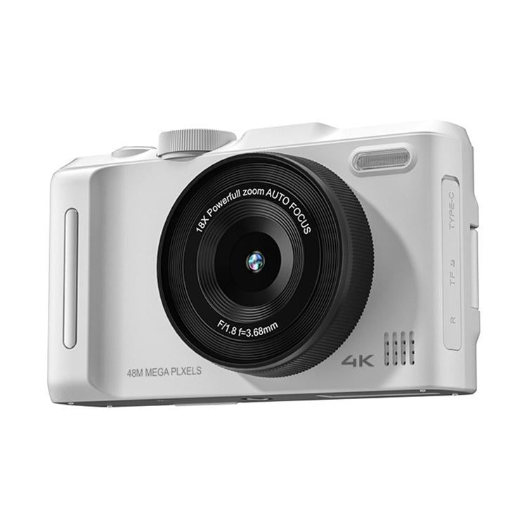 Cámara digital sin espejo DX9 de 48 MP, 4K, HD, con pantalla LCD abatible de 3 pulgadas y diseño retro, con sensor CCD.