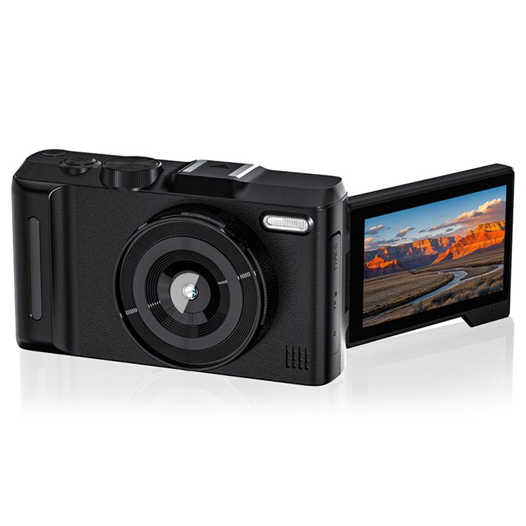 Cámara digital sin espejo DX9 de 48 MP, 4K, HD, con pantalla LCD abatible de 3 pulgadas y diseño retro, con sensor CCD.